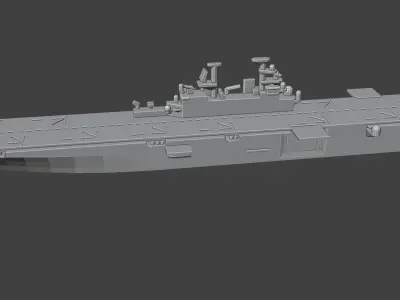 US Wasp Class Helicopter Carrier 3D print model