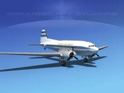 Douglas DC-3 Carlysle 3D model