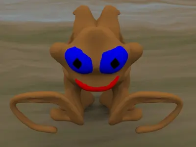 Petintosch animal with eyes 3D model