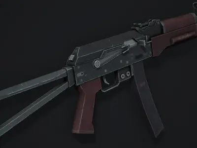 PP-19 Vityaz SMG - Low Poly Game Ready Low-poly 3D model
