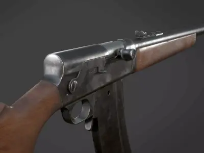 Remington Model 81 Police Special PBR Low-poly 3D model