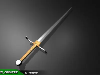 Medieval PBR Sword Collection Pack Low-Poly 3D Model Low-poly 3D model