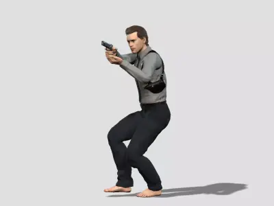 Realistic Police Officer 3D Character 3D model