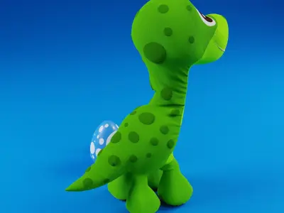 Stuffed Toy Dino model 3D model
