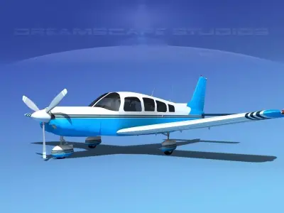 Piper Cherokee Six 260 V12 3D model