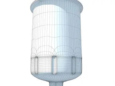 Blue Oil Filter 57 3D model