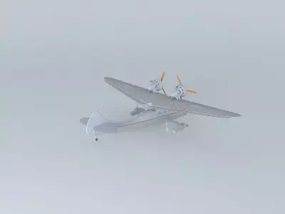 ARGO AIRCRAFTS A2 Silver swan 3D model