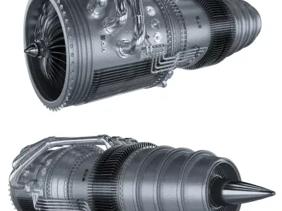 Engine jet  3D model