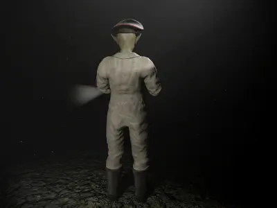 Gobline rifle Low-poly 3D model