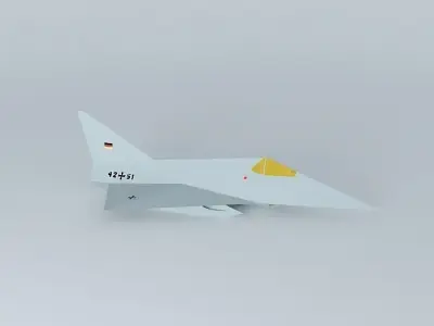 MBB Lampyridae german stealth fighter 3D model