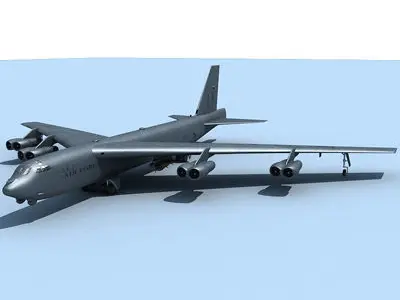 Set of 4 Military Aircrafts 3D model