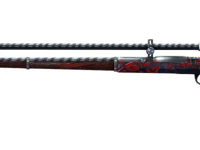 High-precision Sniper Rifle 03 Low-poly 3D model