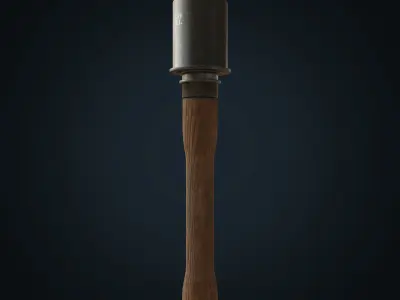 M24 Grenade WW2 Low-poly 3D model