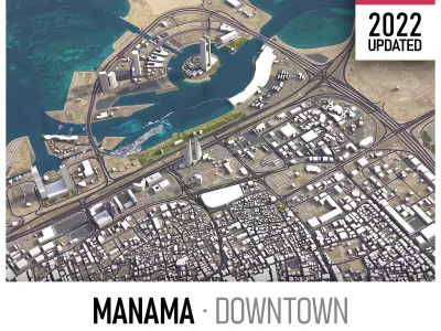 Manama Low-poly 3D model