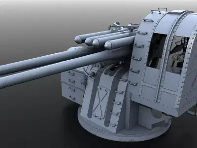 Japanese Type 89 Low-poly 3D model
