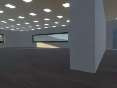 Military Control Building - Game Ready 3D Model PBR Low Poly Low-poly 3D model