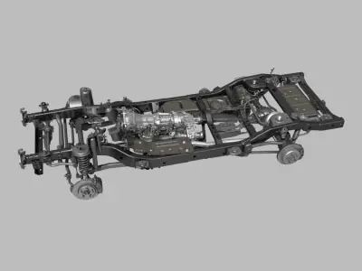 Car Chassis 3D model