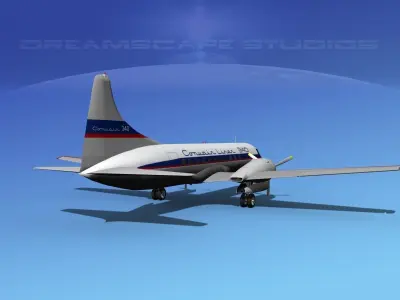 Convair CV-340 Convair Liner 3D model