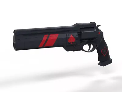 Ace of Spades Hand cannon from Destiny 2 3D model