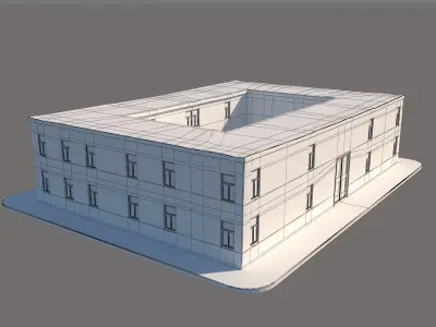 Old Structure Low-poly 3D model