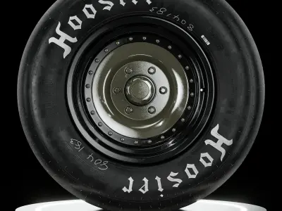 Hoosier Asphalt Short Track 1070 v2 3D model