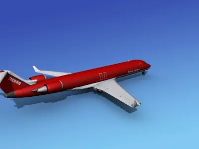 Bombardier CRJ700 Sierra Express 3D model