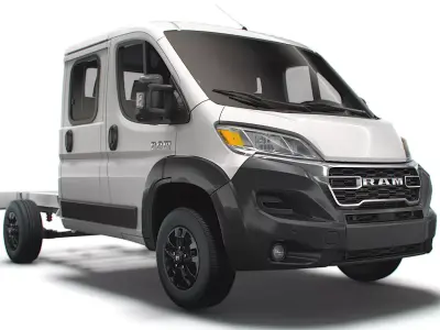 RAM Promaster Chassis Truck Crew Cab 3450 WB 2023 3D model