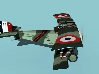 Nieuport 11 VHP V07 3D model