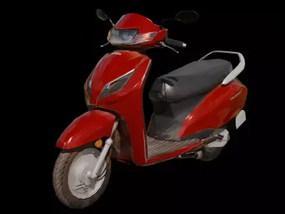 Activa Bike Model Low-poly 3D model