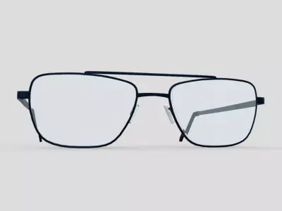 Glasses 5 eyeglasses Low-poly 3D model