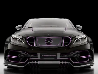 Mercede-Benz C63 Amg custom bodykit by NISTARR 3D model