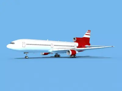 Lockheed L-1011 TriStar Corporate 4 3D model