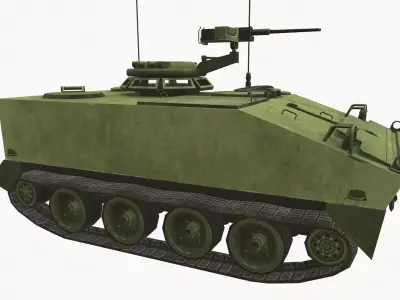 M114 Armored Fighting Vehicle Low-poly 3D model