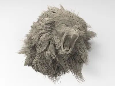 Lion head 3D model 3D model