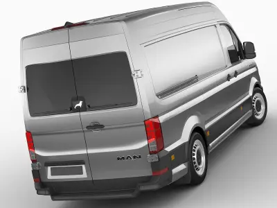 MAN TGE panel van L1H2 3D model