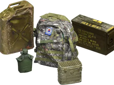 South Korean Military Pack 3D model