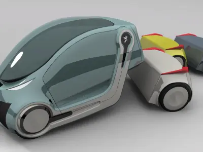 City car Free 3D model