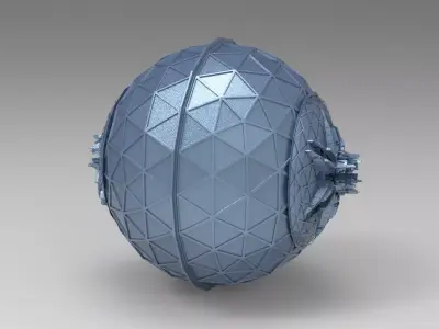 Greenhouse Jupiter Luna dome 1 3D model