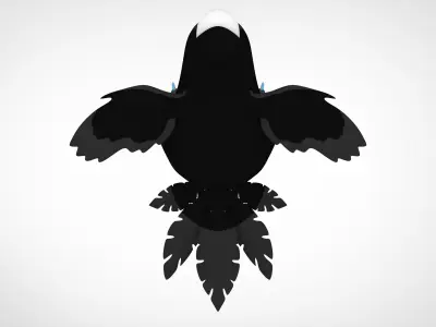 Henki Musta Kana 3D model