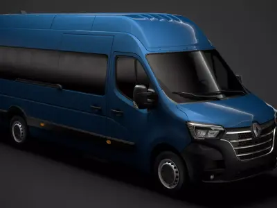 Renault Master L4H3 MiniBus 2020 3D model