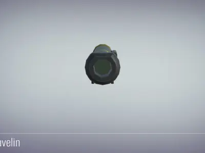 3D Javelin - Military Weapons Low-poly 3D model