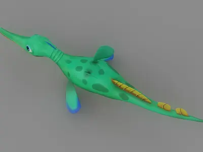 Cartoon Fish 5 Low-poly 3D model