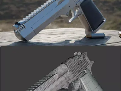 Desert Eeagle 3D Model High Detail 3D model