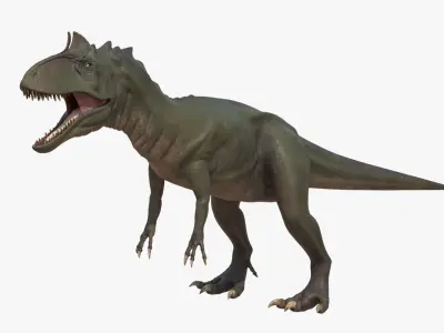 4K Textures Cryolophosaurus Low-poly 3D model