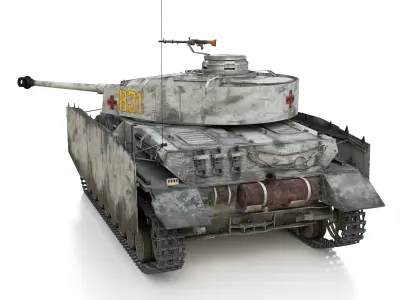 PzKpfw IV - Panzer 4 - Ausf H - 831 3D model