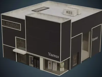 Building 5B Low-poly 3D model