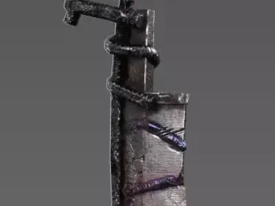 Maniac knife Low-poly 3D model