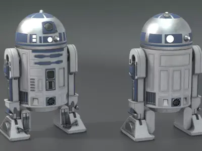 R2-D2 star wars r2d2 Free low-poly 3D model
