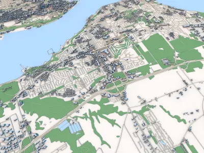 Quebec City Canada 3D model