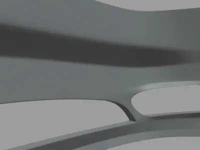 Front Bumper Custom 02 Low-poly 3D model